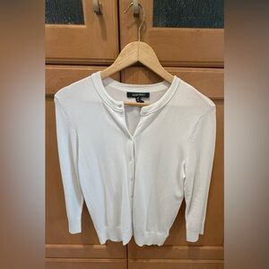Ellen Tracy small white cardigan